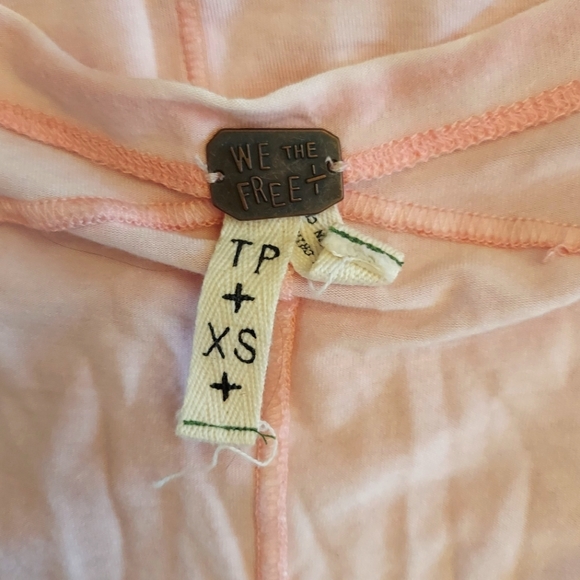 Free People High Low Pink Tshirt in XS - Picture 3 of 4